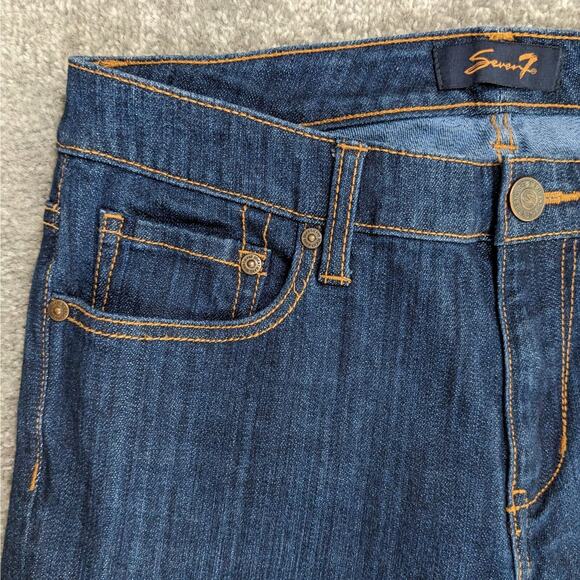 Seven7 Flare Flared Jeans Women‎ Size 8 Blue Stretch - Picture 6 of 16